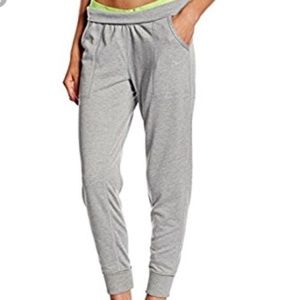 Nike Dri Fit Fold Over Joggers Gray Women's Size M